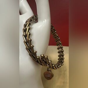 Alex and Ani Gypsy Wrap Bracelet Adjustable Vintage Sixty-Six Dark Gold Tone